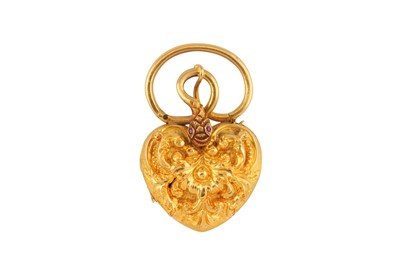 Lot 102 - A locket pendant/vinaigrette, mid 19th century