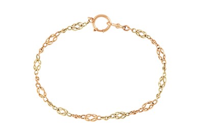 Lot 138 - A bi-coloured watchchain, circa 1910