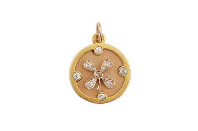 Lot 170 - A diamond locket, circa 1895