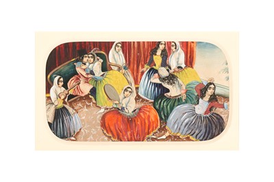 Lot 207 - AN ENTERTAINMENT SCENE IN A QAJAR INTERIOR