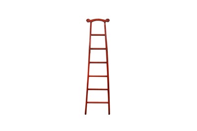 Lot 202 - A CHINESE WOOD LADDER