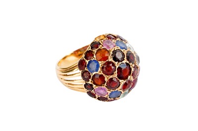 Lot 4 - A MULTI-GEM BOMBE RING