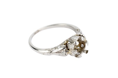 Lot 12 - A DIAMOND-SET RING SHANK