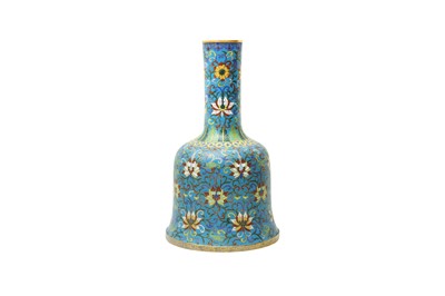 Lot 135 - A CHINESE CLOISONNÉ AND GILT-COPPER MALLET VASE