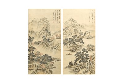 Lot 47 - XIANG WENYAN 項文彥 (1826 - 1906) AND NI TIAN 倪田 (1855-1919)