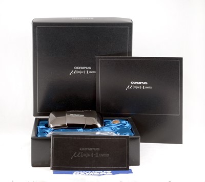 Lot 104 - A Rare Chrome Olympus MJU I Limited Edition Set.