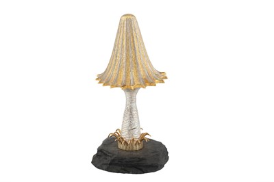 Lot 349 - An Elizabeth II sterling silver parcel gilt novelty surprise mushroom, London 1981 by Christopher Nigel Lawrence