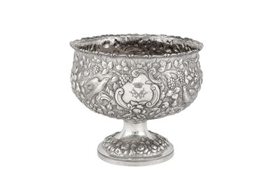 Lot 291 - A mid -19th century American silver footed bowl, Baltimore, Maryland circa 1850 by Andrew Ellicott Warner (1786-1870)
