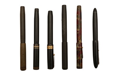 Lot 95 - A GROUP OF SIX SWAN FOUNTAIN PENS