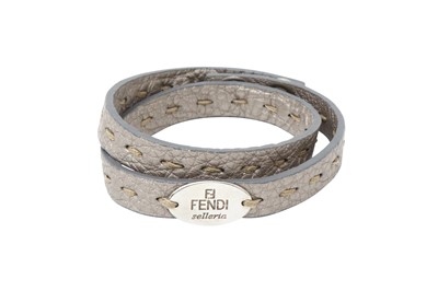 Lot 552 - Fendi Selleria Bronze Double Wrap Bracelet
