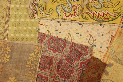 Lot 481 - A SCHOLARLY GROUP OF TEN FLORAL TEXTILE FRAGMENTS