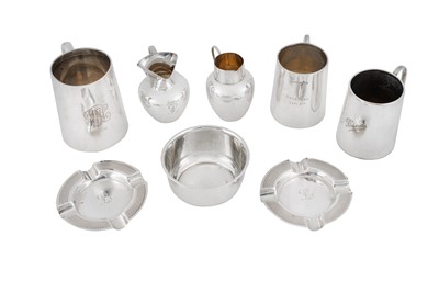 Lot 1229 - A MIXED GROUP OF STERLING SILVER