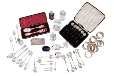 Lot 1238 - A LARGE MIXED GROUP OF STERLING SILVER