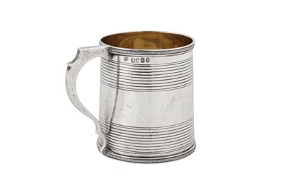 Lot 326 - A William IV sterling silver christening mug, London 1830 by Richard Pearce and George Burrows