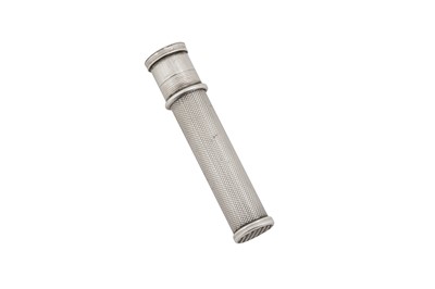 Lot 21 - A Victorian unmarked silver 'Pneumatic Postage Damper', circa 1850 attributed to Sampson Mordan
