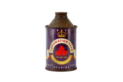 Lot 49 - RARE BEER CAN COMMEMORATING THE CORONATION OF KING GEORGE VI, 1937