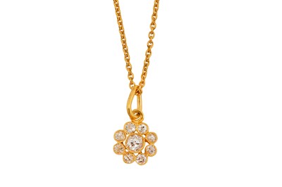 Lot 52 - A DIAMOND NECKLACE