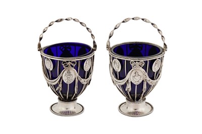 Lot 272 - A pair of late 18th century German or Swedish cream pails, circa 1780 maker’s mark only possibly EE reversed