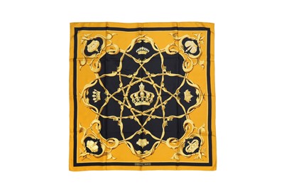 Lot 399 - Hermes 'Couronnes' Silk Print Scarf