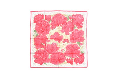 Lot 74 - Hermes 'Les Pivoines' Silk Print Scarf