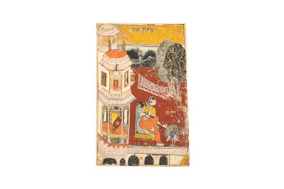 Lot 318 - AN ILLUSTRATION TO A RAGAMALA SERIES: THE GUJARI RAGINI
