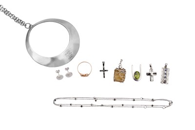 Lot 1050 - A GROUP LOT OF JEWELLERY