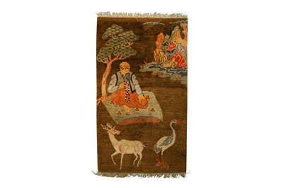 Lot 387 - A TIBETAN RUG