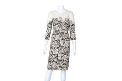 Lot 437 - Dolce & Gabbana Lace Print Dress - Size 38