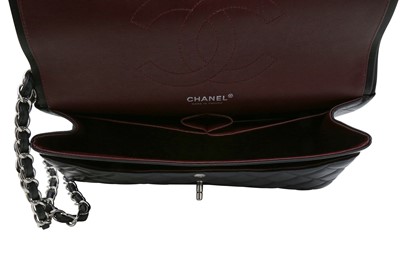 Lot 599 - Chanel Black Jumbo Double Flap Bag