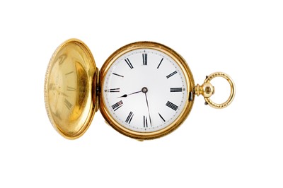Lot 68 - 18K GOLD FULL HUNTER POCKET WATCH.