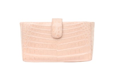 Lot 58 - λ Nancy Gonzalez Rose Crocodile Crossbody Pouch