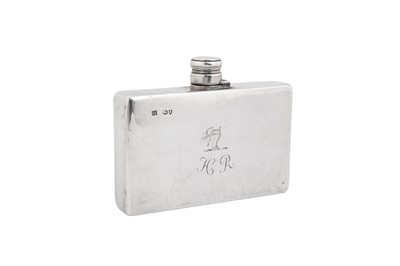 Lot 58 - A Victorian sterling silver spirit hip flask, London 1887 by Asprey