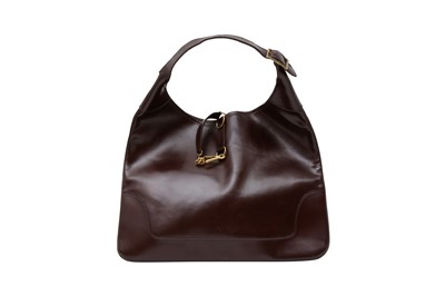 Lot 9 - Hermes Burgundy Box Hobo Bag