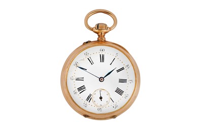 Lot 215 - OPEN-FACE POCKET WATCH.