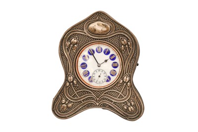 Lot 71 - A NICKEL SILVER GOLIATH TELEPHONE DIAL POCKET WATCH