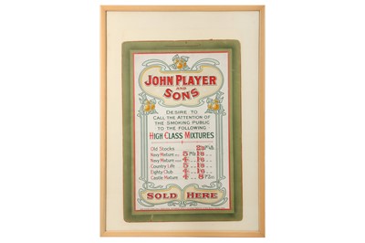 Lot 329 - PLAYER'S CIGARETTES SHOWCARDS: SHOWCARDS AND LETTER