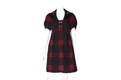 Lot 11 - Gucci Black Wool Puff Sleeve Dress - Size 42