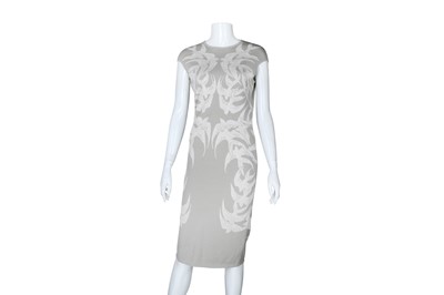 Lot 99 - Alexander McQueen Grey Swallow Knit Dress - Size M