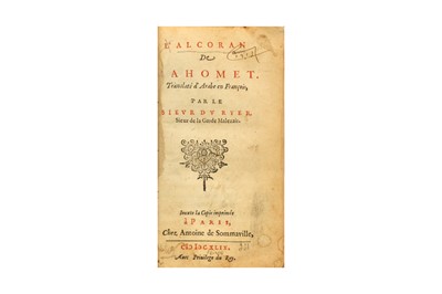 Lot 68 - L'ALCORAN DE MAHOMET: THE THIRD WESTERN TRANSLATION OF THE QUR'AN