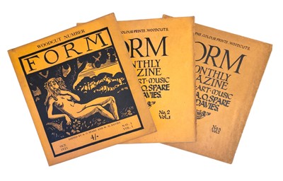 Lot 296 - Spare (A.O.) and W. H. Davies (editors). Form, 1-3. 1921-22