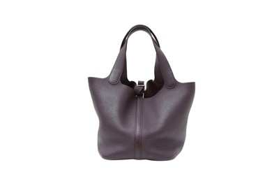 Lot 92 - Hermes Raisin Clemence Picotin MM