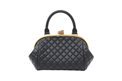 Lot 394 - Chanel Black Paris In Rome Colosseum Lock Bowling Bag