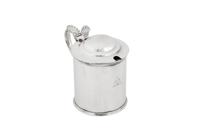 Lot 418 - A William IV Irish sterling silver mustard pot, Dublin 1832 by Richard Sawyer