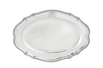 Lot 490 - Earl of Hardwicke - A George III sterling silver meat dish, London 1767 by John Parker and Edward Wakelin