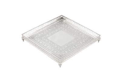 Lot 405 - A Victorian sterling silver salver, London 1883 by Elkington