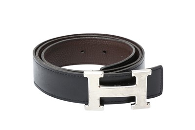 Lot 632 - Hermes Black Box Constance Belt - Size 90