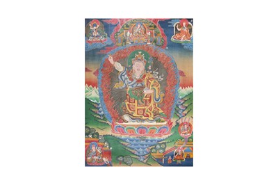 Lot 356 - A TIBETAN PAINTED THANGKA