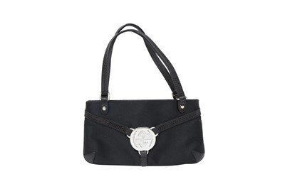 Lot 604 - λ Gucci Black GG Karung Trim Mini Bag