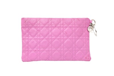 Lot 70 - Christian Dior Cyclamen Lady Dior Flat Pouch