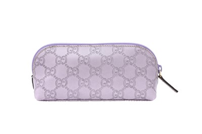 Lot 91 - Gucci Lilac GG Small Cosmetic Case